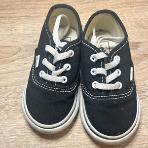Toddler size 5.5 black vans.